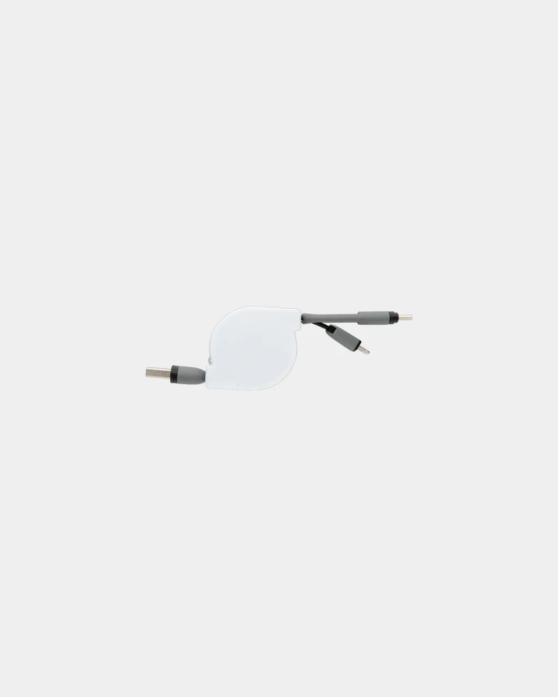 Cable retráctil 3 en 1 100cm para personalizar