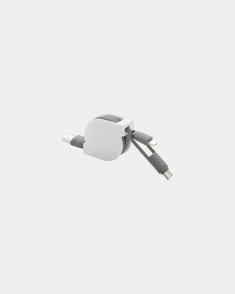 Cable retráctil 3 en 1 100cm para personalizar