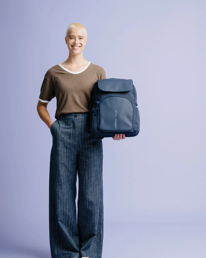 Mochila reciclada RPET 15L antirrobo para personalizar