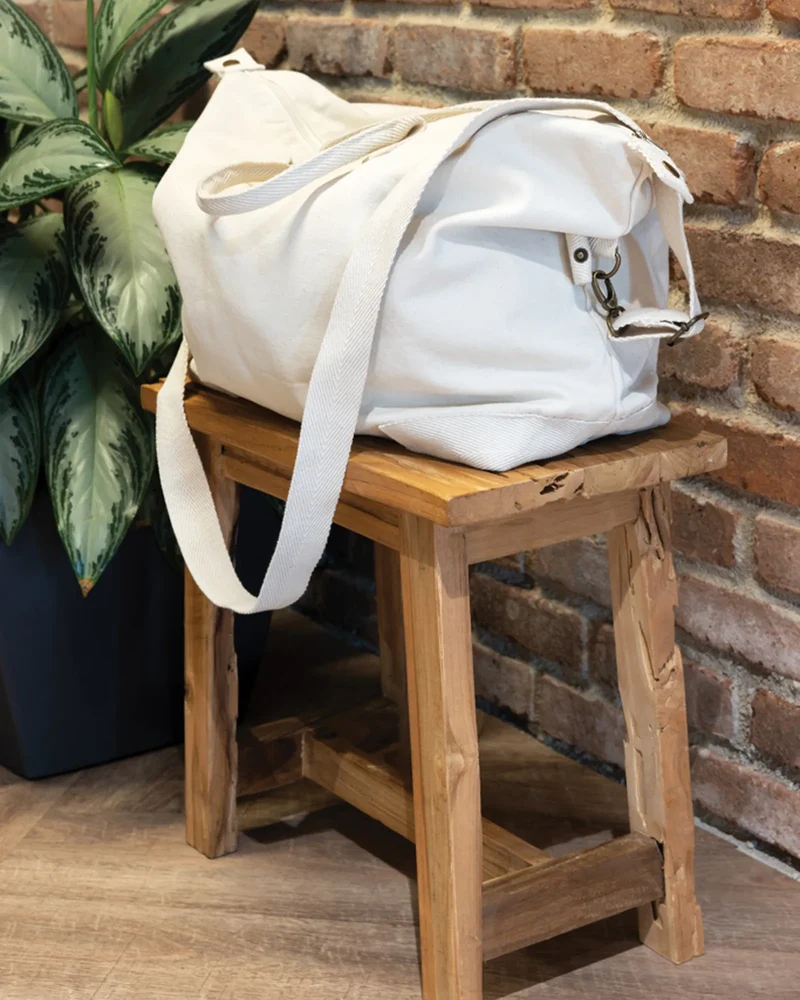 Bolsa de fin de semana algodón reciclado para personalizar