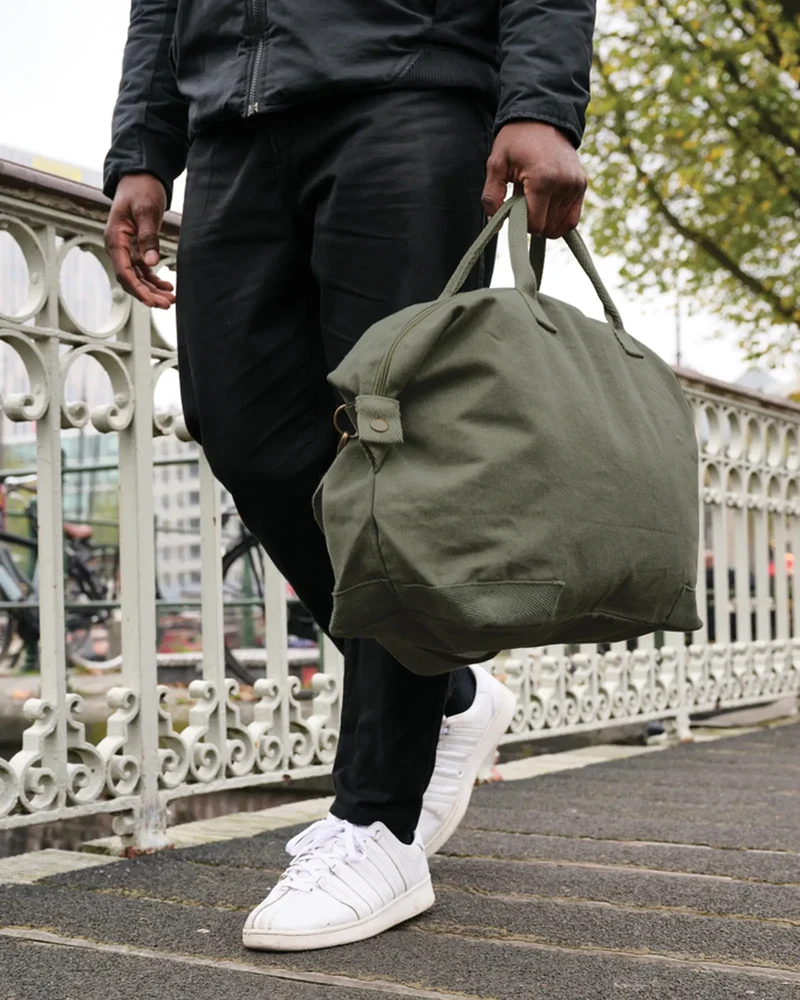 Bolsa de fin de semana algodón reciclado para personalizar