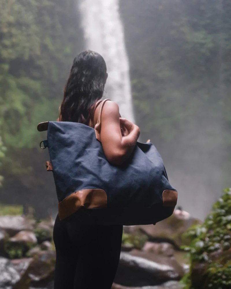 Bolsa de fin de semana algodón reciclado para personalizar