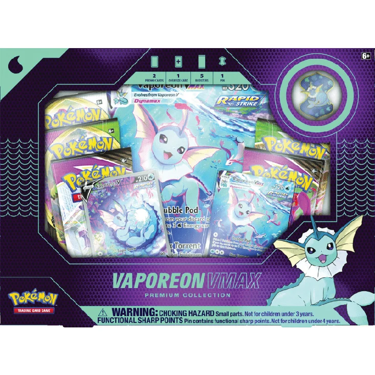 Caja Vaporeon Vmax Premium Collection