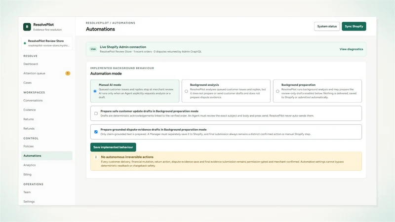 Fleeta ResolvePilot: Support