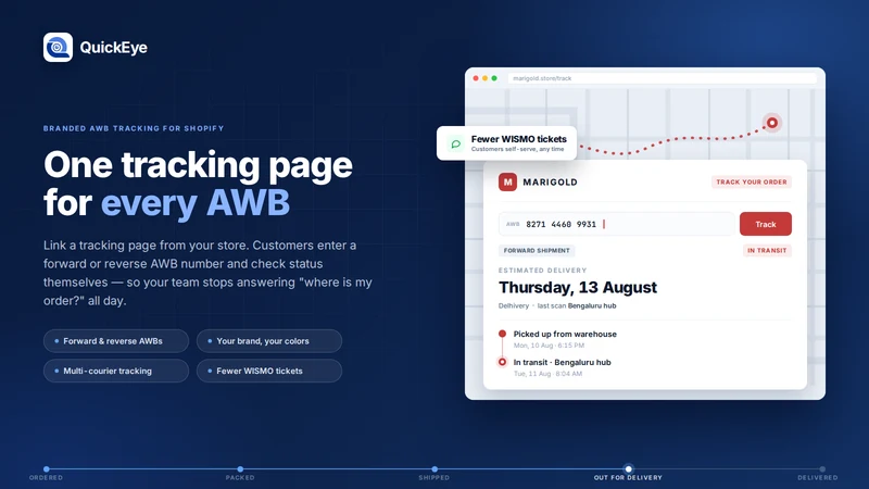 QuickEye: Order Tracking & EDD