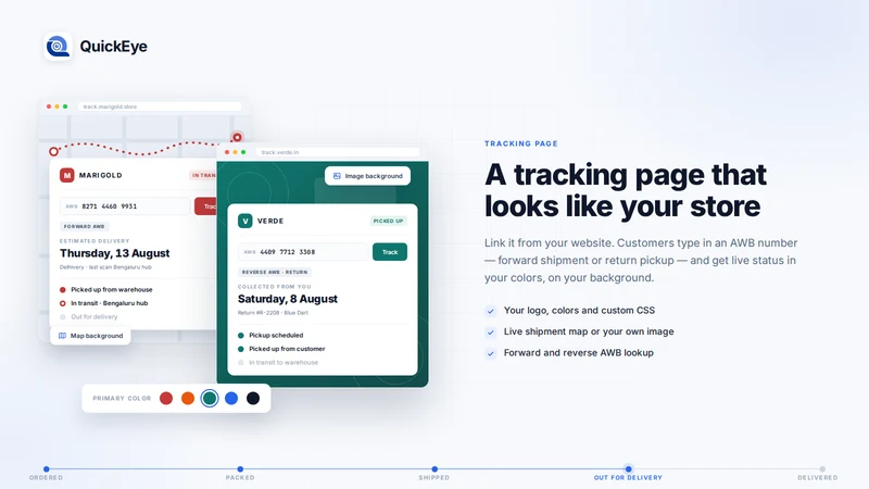 QuickEye: Order Tracking & EDD