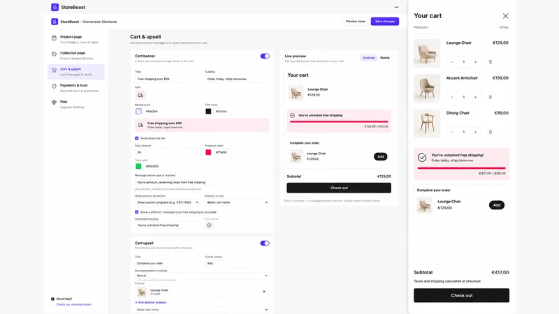StoreBoost Conversion Elements