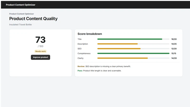 Product Content Optimizer