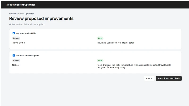 Product Content Optimizer