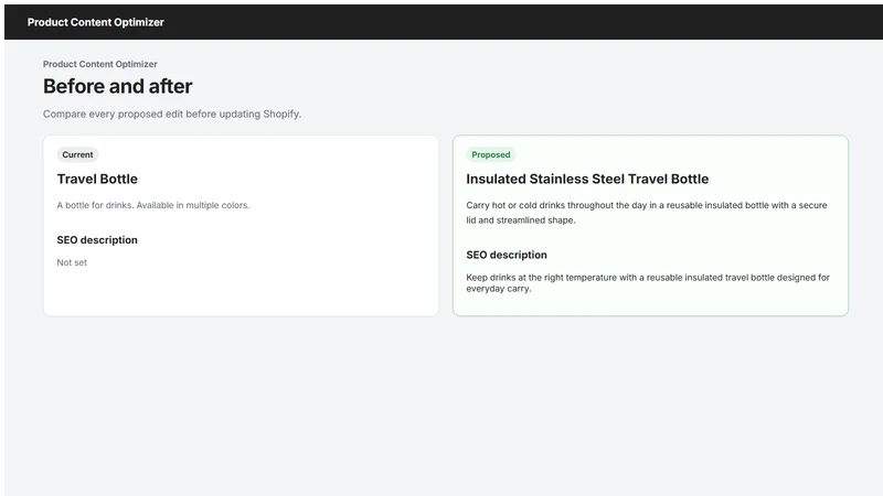 Product Content Optimizer
