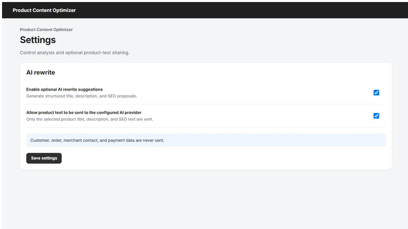 Product Content Optimizer