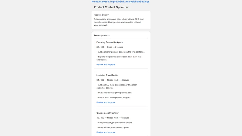 Product Content Optimizer