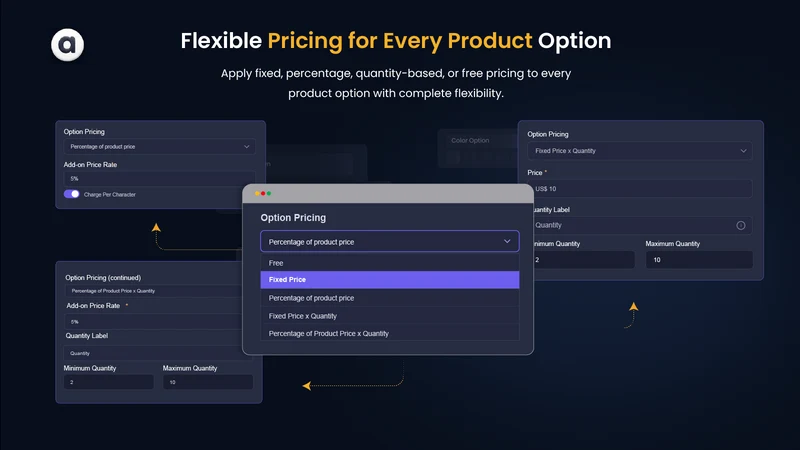 POA: Product Options & Addons