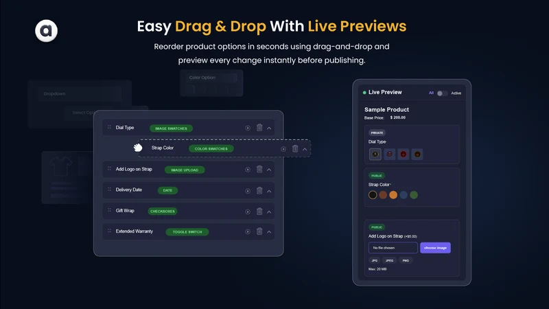 POA: Product Options & Addons