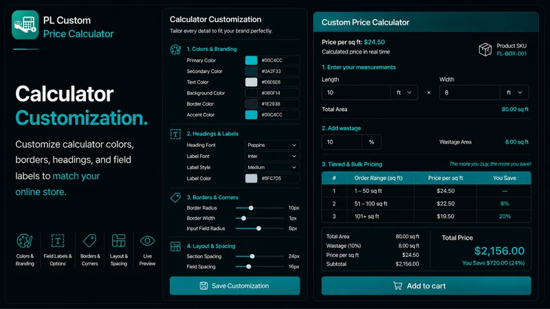 PL Custom Price Calculator