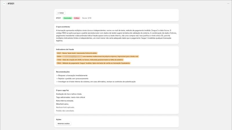Nexis Antifraude & Risk AI