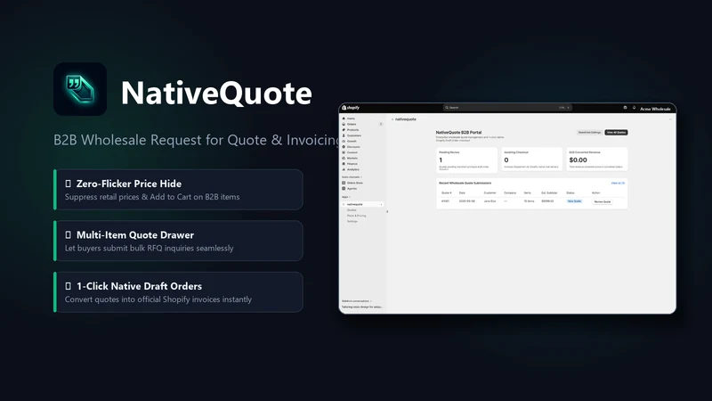 NativeQuote: B2B Request Quote