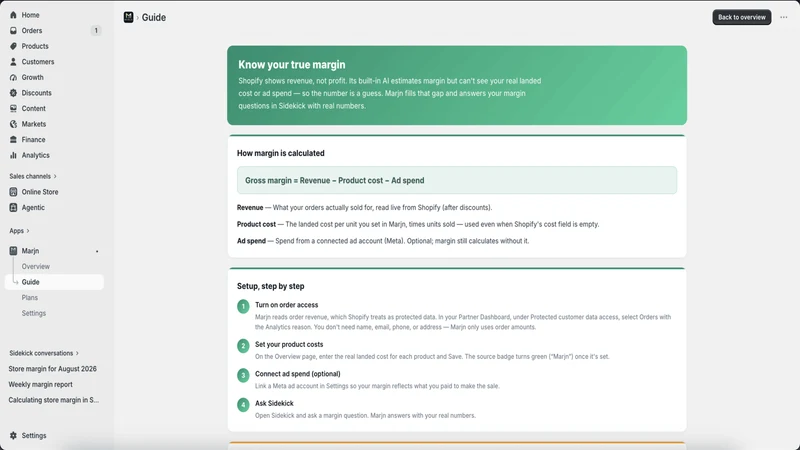 Marjn – Real Margin & Profit
