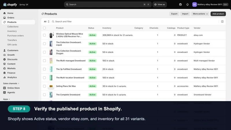 Malltery eBay Importer