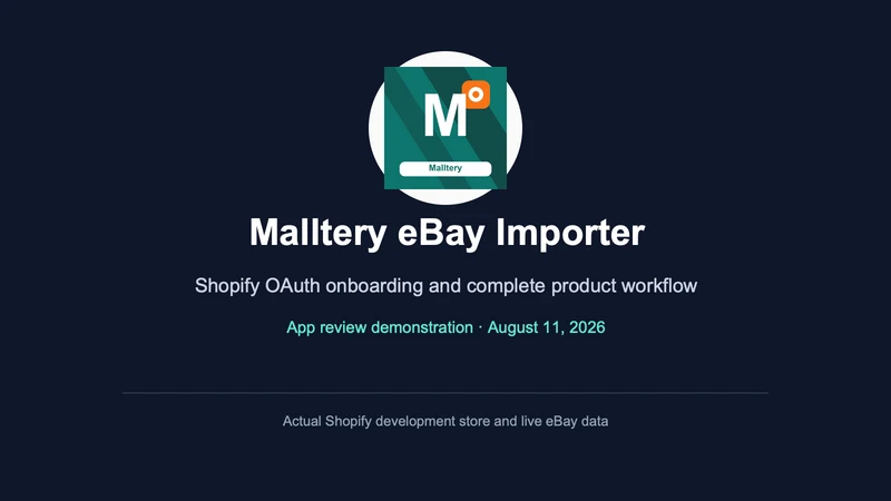 Malltery eBay Importer