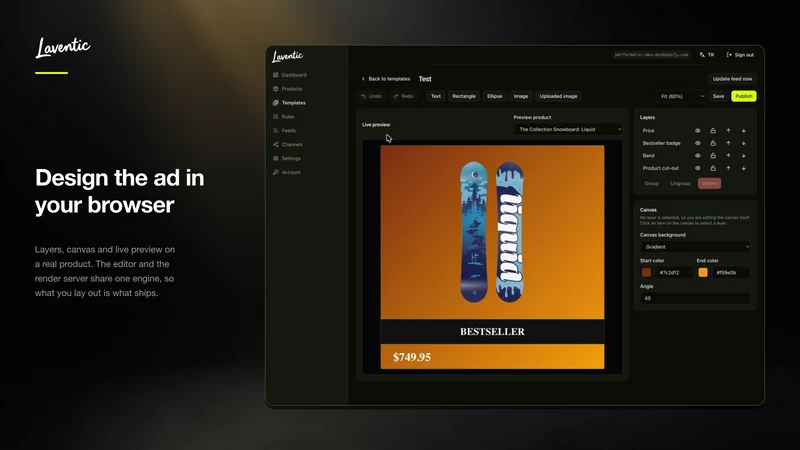 Laventic: Feeds & Ad Images
