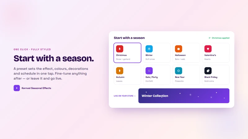 Kernvel Seasonal Effects