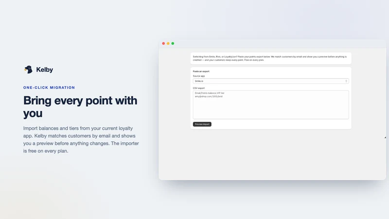 Kelby – Loyalty & Rewards