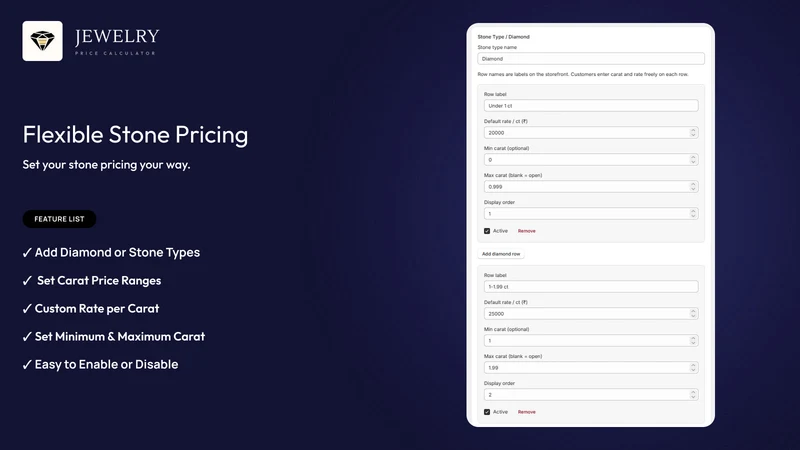 Jewelry Calculator by Iqonic