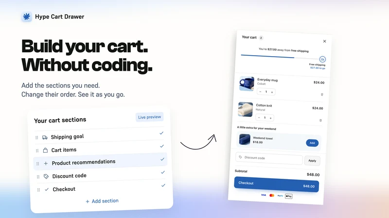 Hype Cart Drawer & Upsell