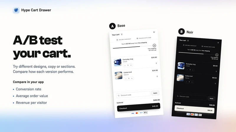 Hype Cart Drawer & Upsell