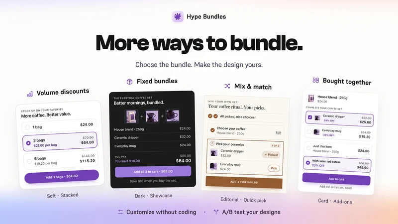 Hype Bundles & Volume Discount
