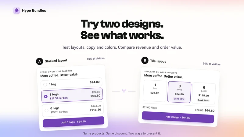 Hype Bundles & Volume Discount