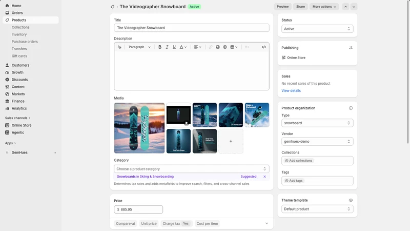 GemHues: AI Product Image Sets
