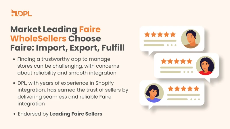 Faire: Import, Export, Fulfill