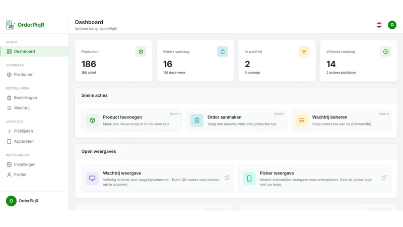 OrderPiqr ‑ Order Picking