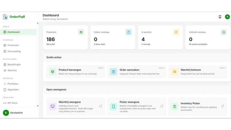 OrderPiqr ‑ Order Picking