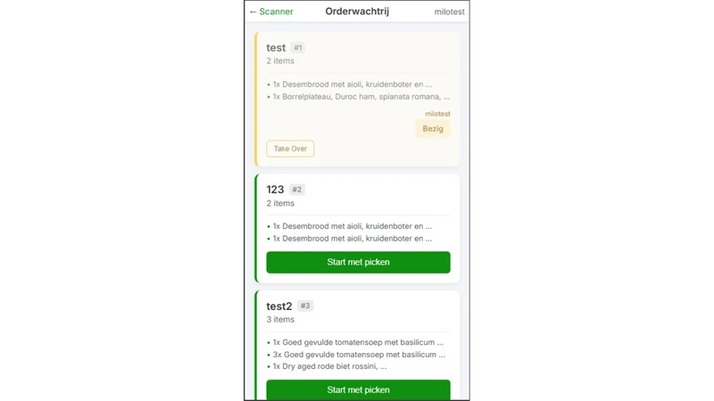 OrderPiqr ‑ Order Picking