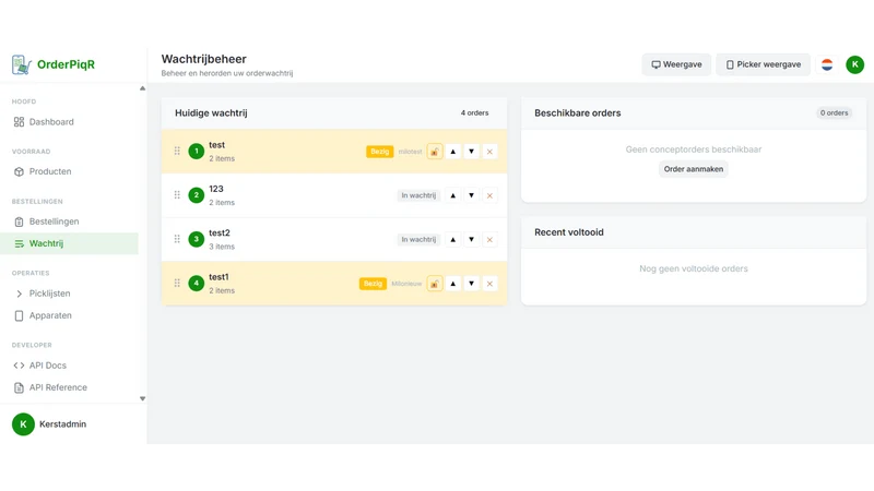 OrderPiqr ‑ Order Picking