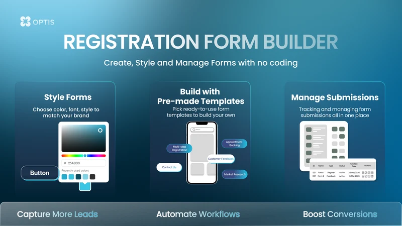 OPTIS Form Builder with Upload