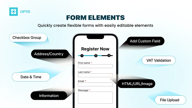 OPTIS Form Builder with Upload