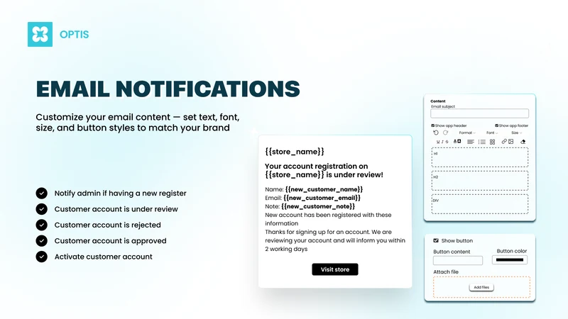 OPTIS Form Builder with Upload