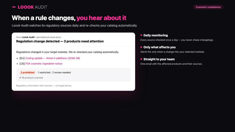 Loook: Product Compliance