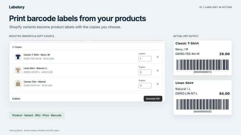 Labelory: Barcode Labels