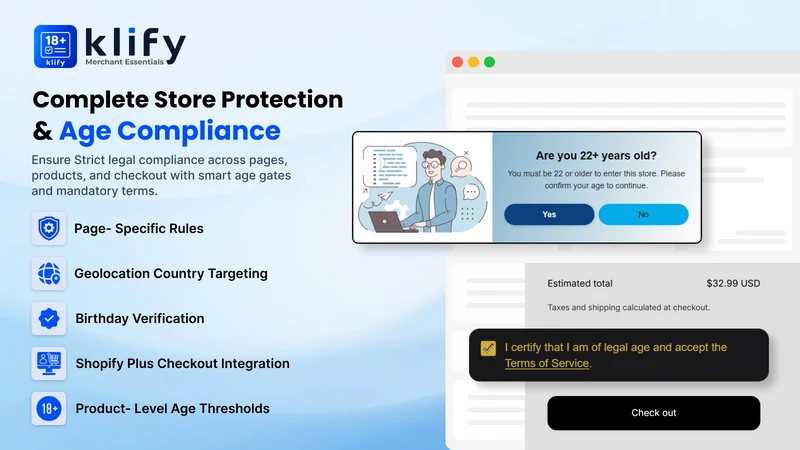 Klify ‑ Verify Age & Terms