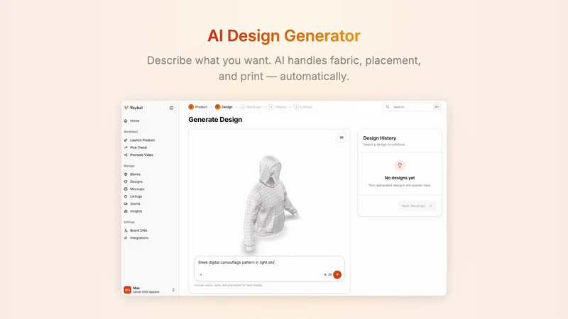 Vaybel: AI for Clothing Brands