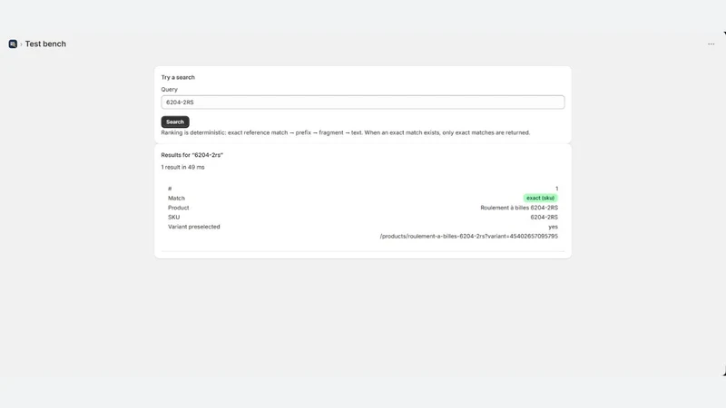MT: Search by SKU, Part Number