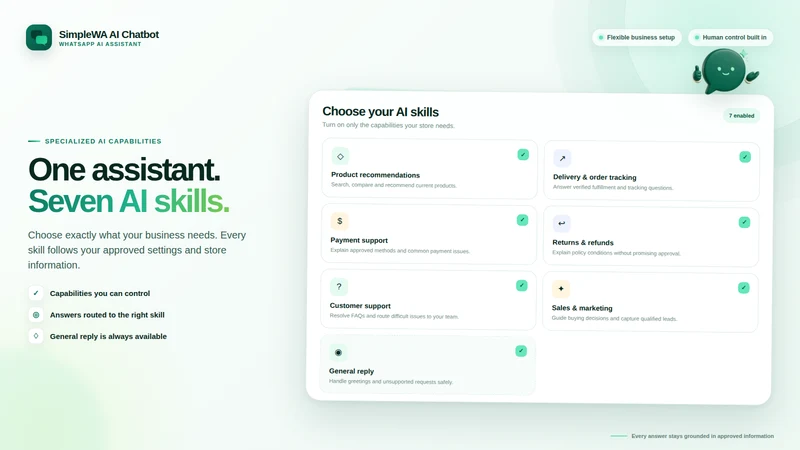 SimpleWA AI Chatbot