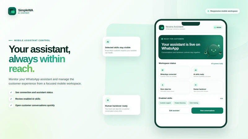 SimpleWA AI Chatbot