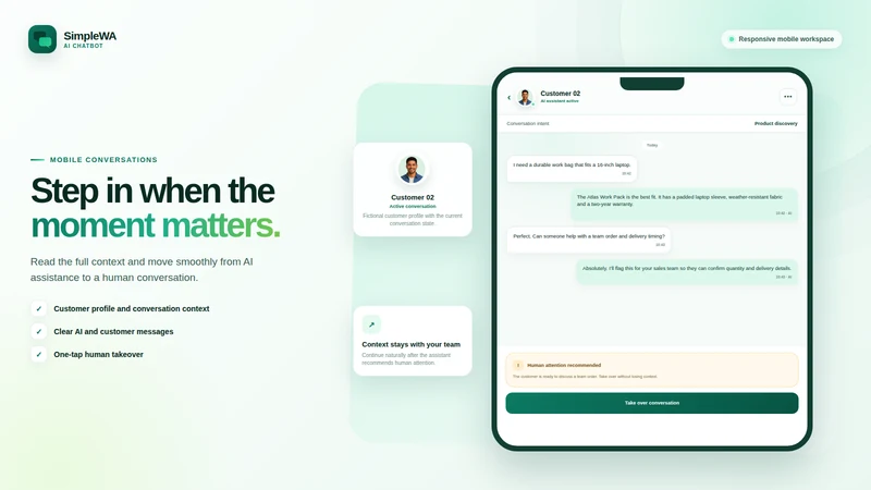 SimpleWA AI Chatbot