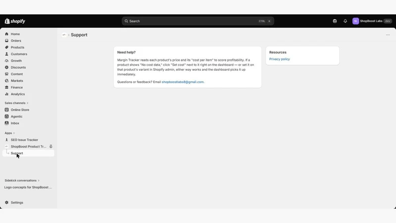ShopBoost Product Tracker